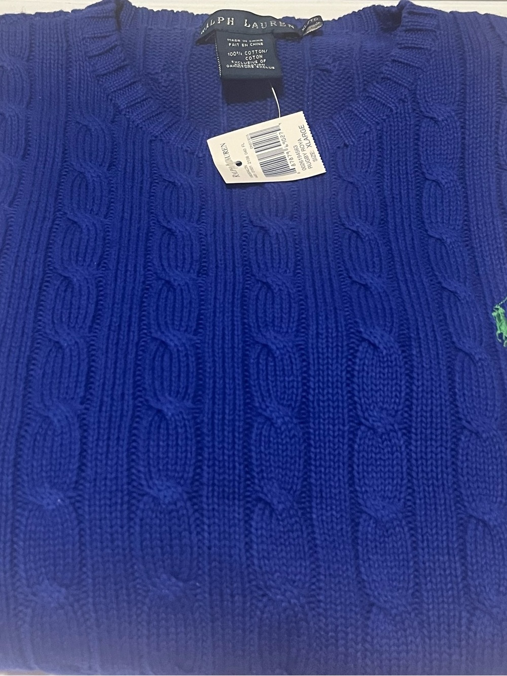 Ralph Lauren Women’s Cable-Knit Crewneck Sweater - Royal Blue